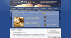 Desktop Screenshot of bereanpublishers.com