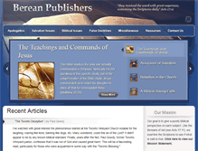 Tablet Screenshot of bereanpublishers.com